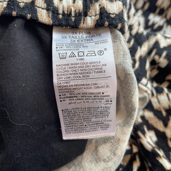 Old Navy Boho Plus Size Shorts Linen Blend 3X NWT - Picture 5 of 7